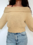 sultry shoulder sweater crochet pattern