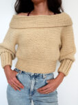 sultry shoulder sweater crochet pattern
