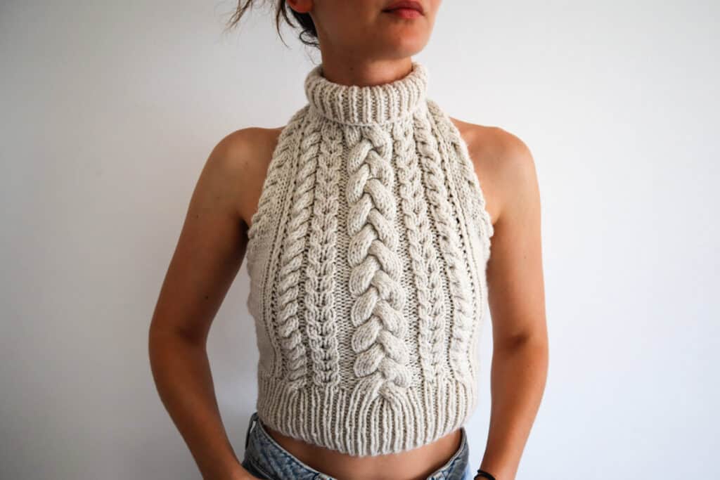 Copious Cables - Cable Knit Halter Top Pattern