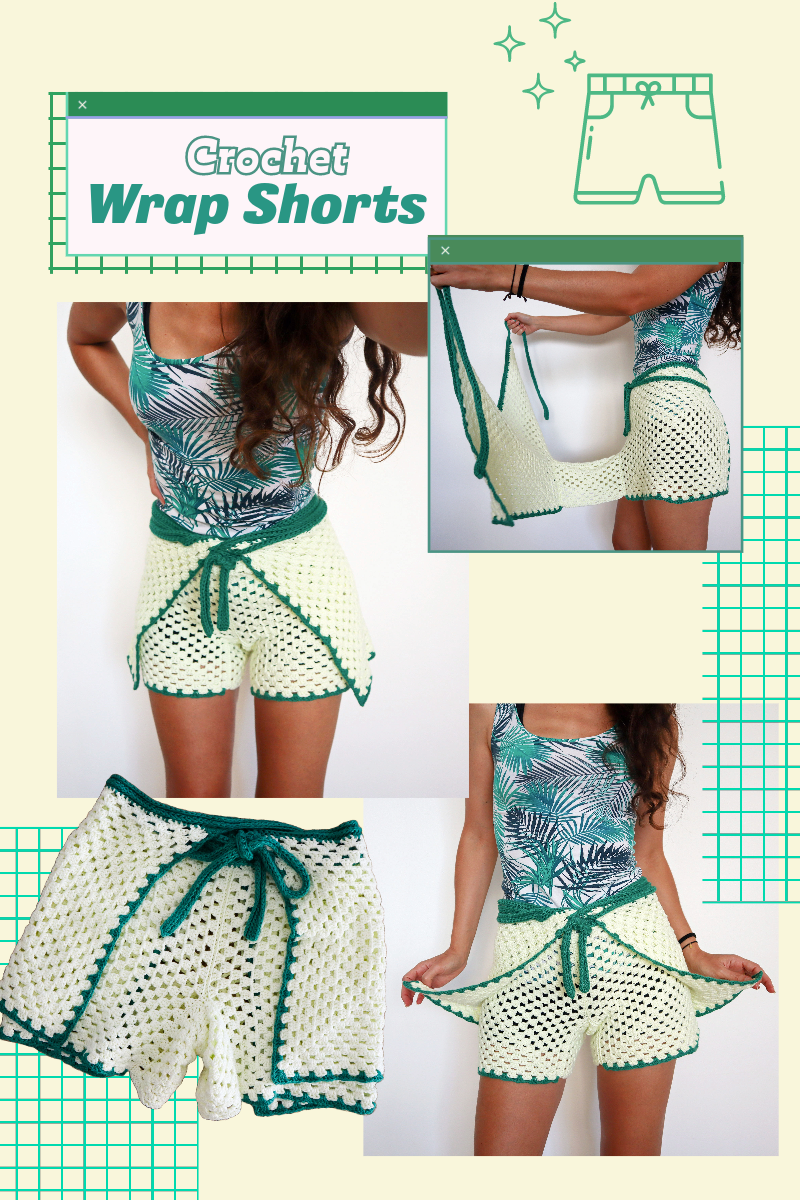 Crochet Wrap Shorts – The Easiest Crochet Shorts Pattern! – The Snugglery
