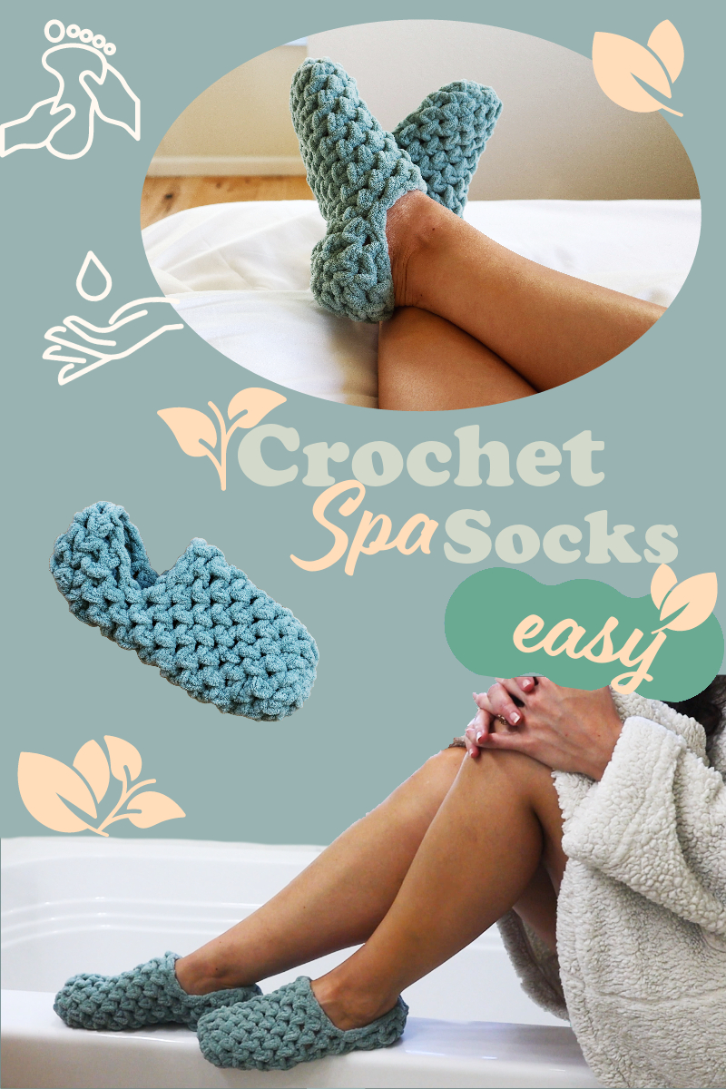 Cozy Crochet Spa Socks: A Beginner-Friendly Tutorial