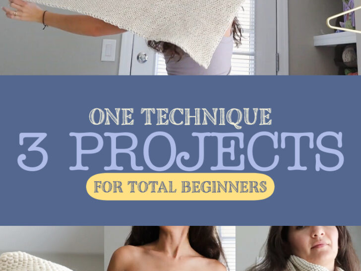 beginner friendly knitting project