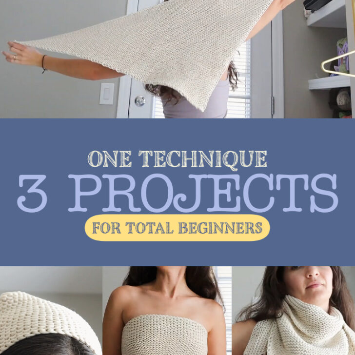 One Simple Technique, Three Knitting Projects: Perfect for Beginners ...