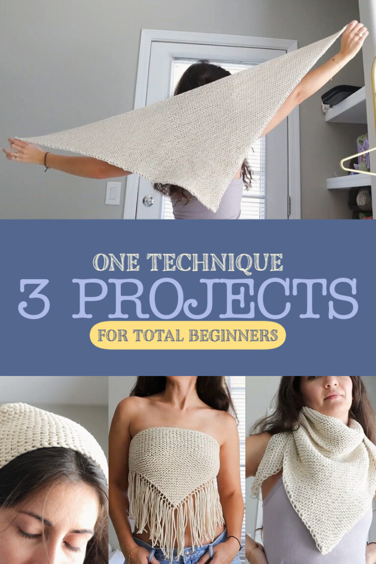 beginner friendly knitting project