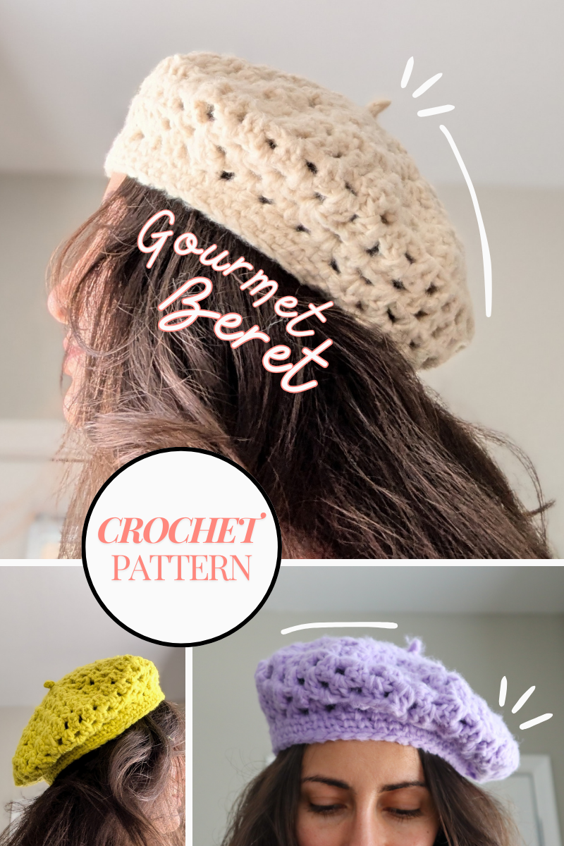 The Gourmet Beret: A Fabulously Floppy Crochet Pattern