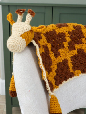 Jerry The Giraffe Lovey - Crochet Baby Blanket Pattern