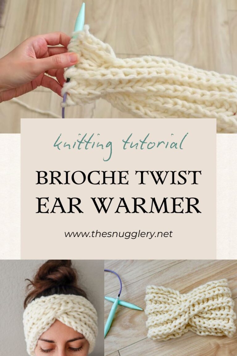 brioche twist knitting pattern tutorial